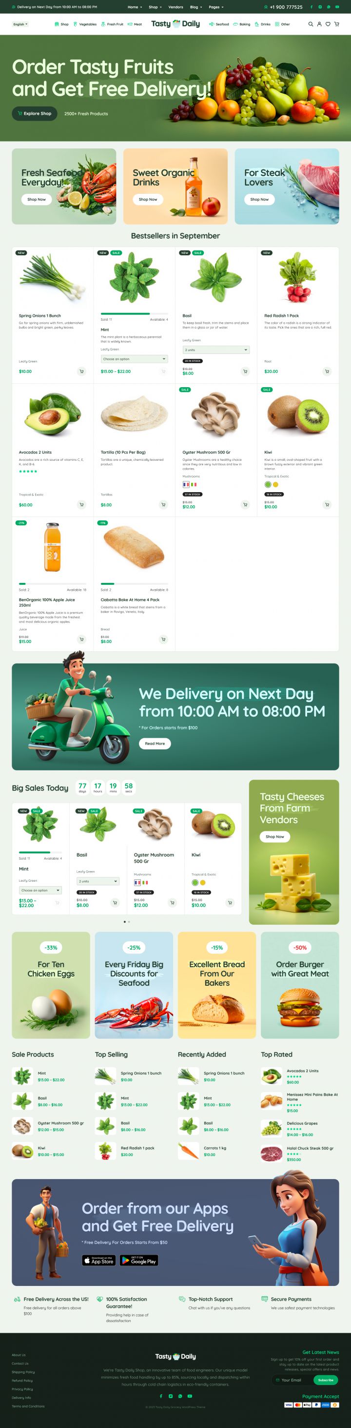 WordPress шаблон ThemeForest Tasty Daily