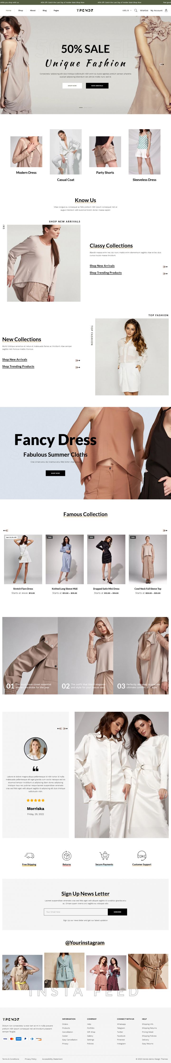WordPress шаблон ThemeForest Trendz