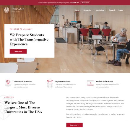 ThemeForest Unicamp