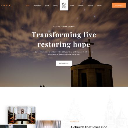 ThemeForest Vestry