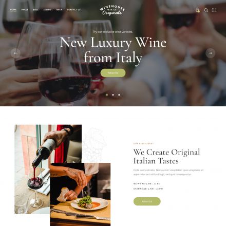 ThemeForest Wine House