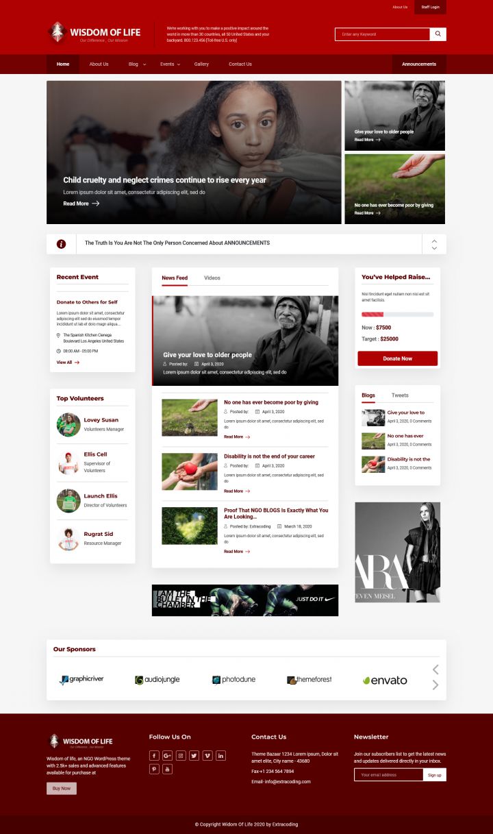 WordPress шаблон ThemeForest Wisdom Of Life