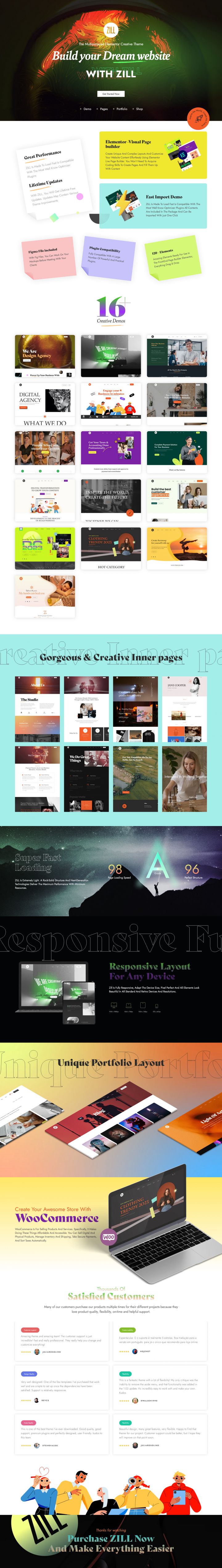 WordPress шаблон ThemeForest ZILL