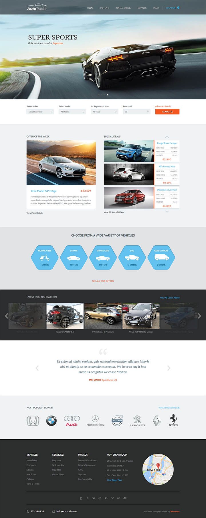 WordPress шаблон ThemeFuse Auto Trader