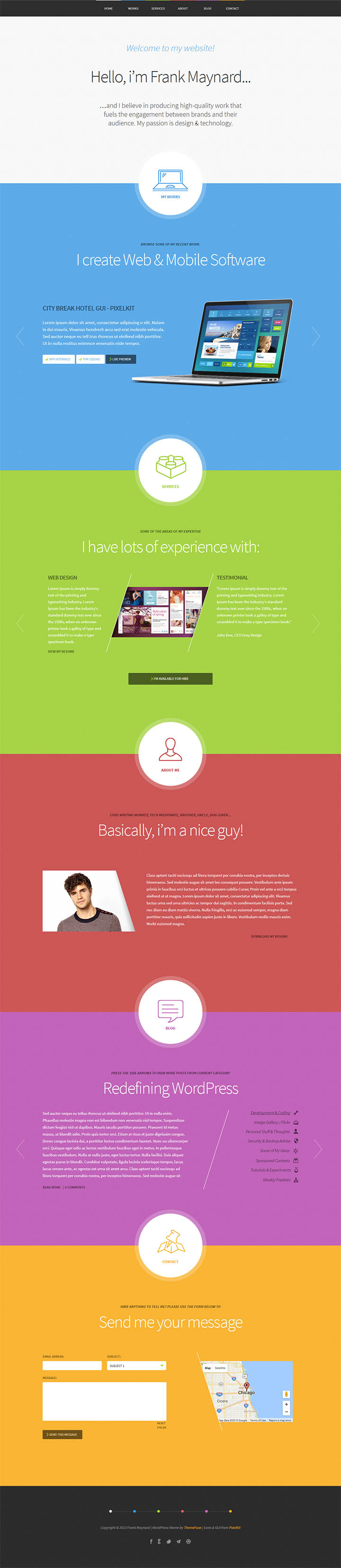 WordPress шаблон ThemeFuse Freelancer