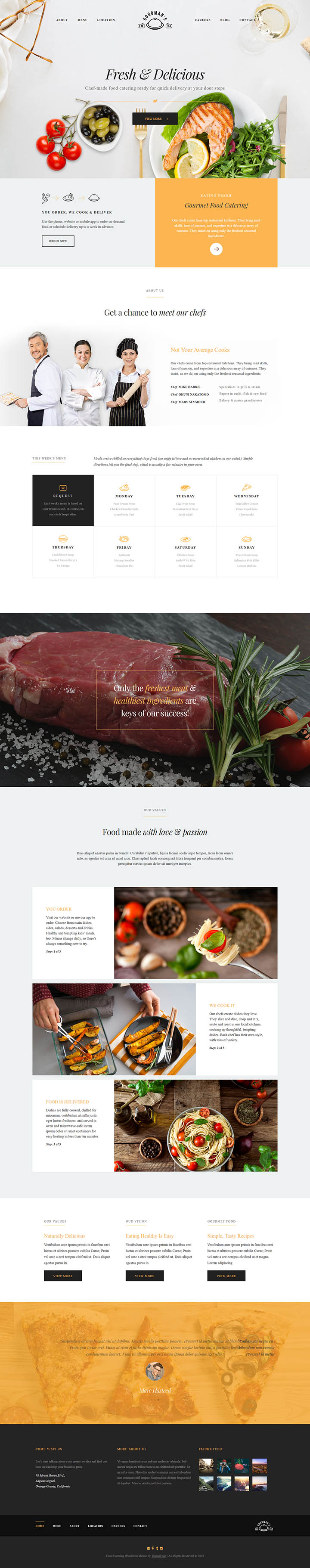 WordPress шаблон ThemeFuse Gourmet