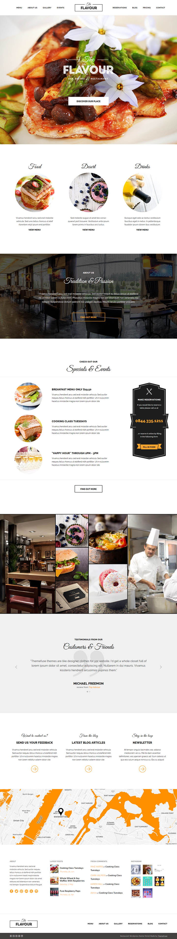 WordPress шаблон ThemeFuse The Flavour