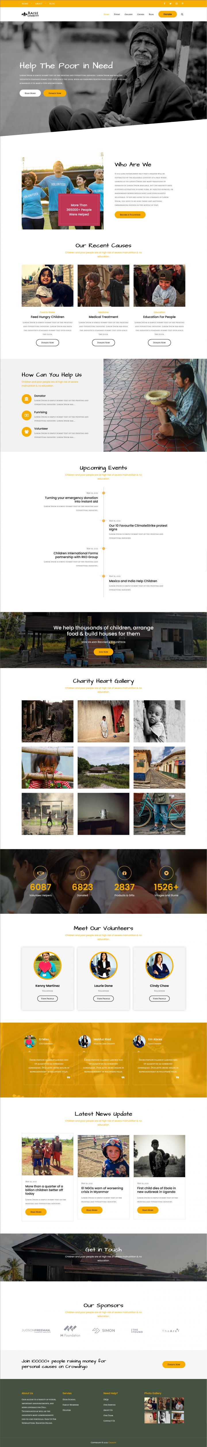 WordPress шаблон Theme Palace Raise Charity Pro