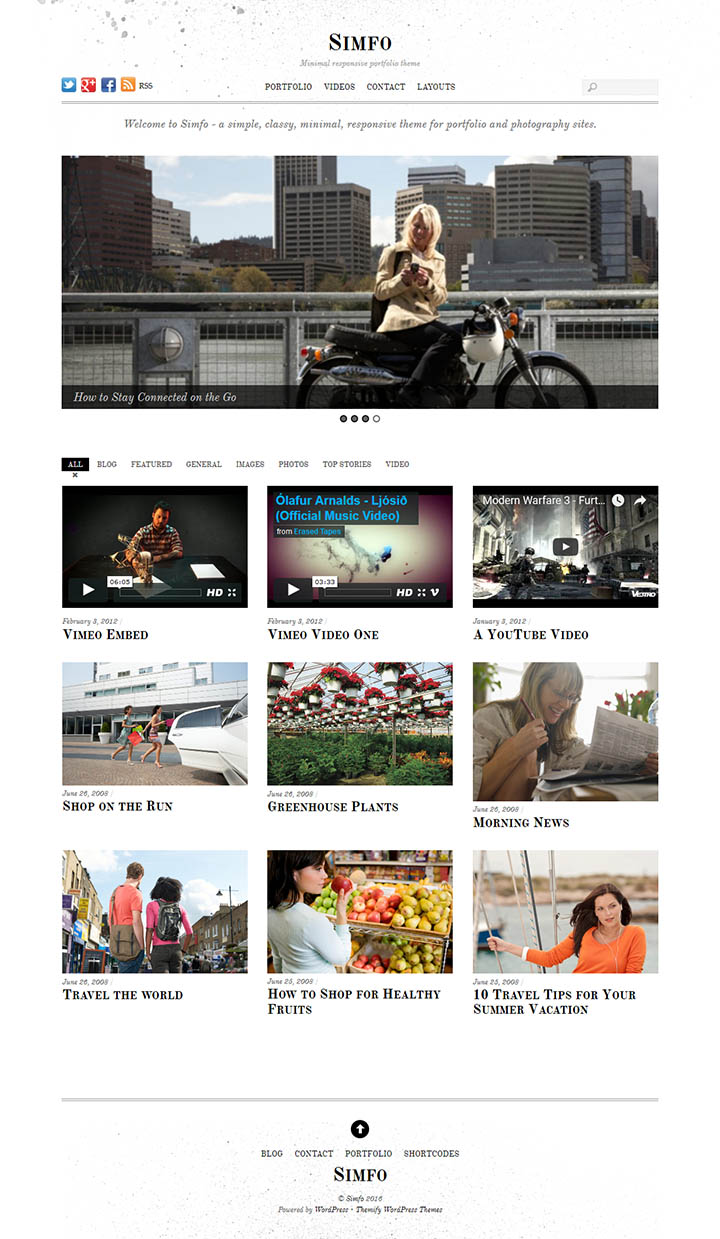 WordPress шаблон Themify Simfo