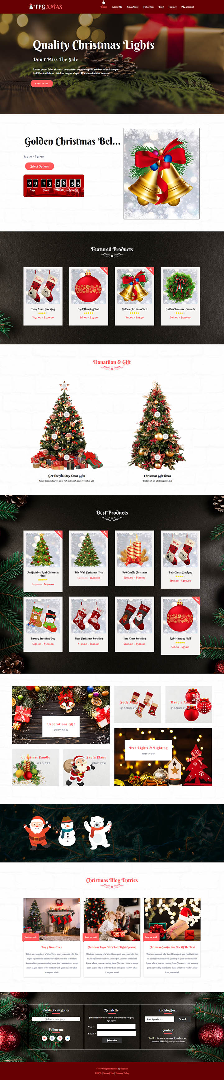 WordPress шаблон TPG Xmas