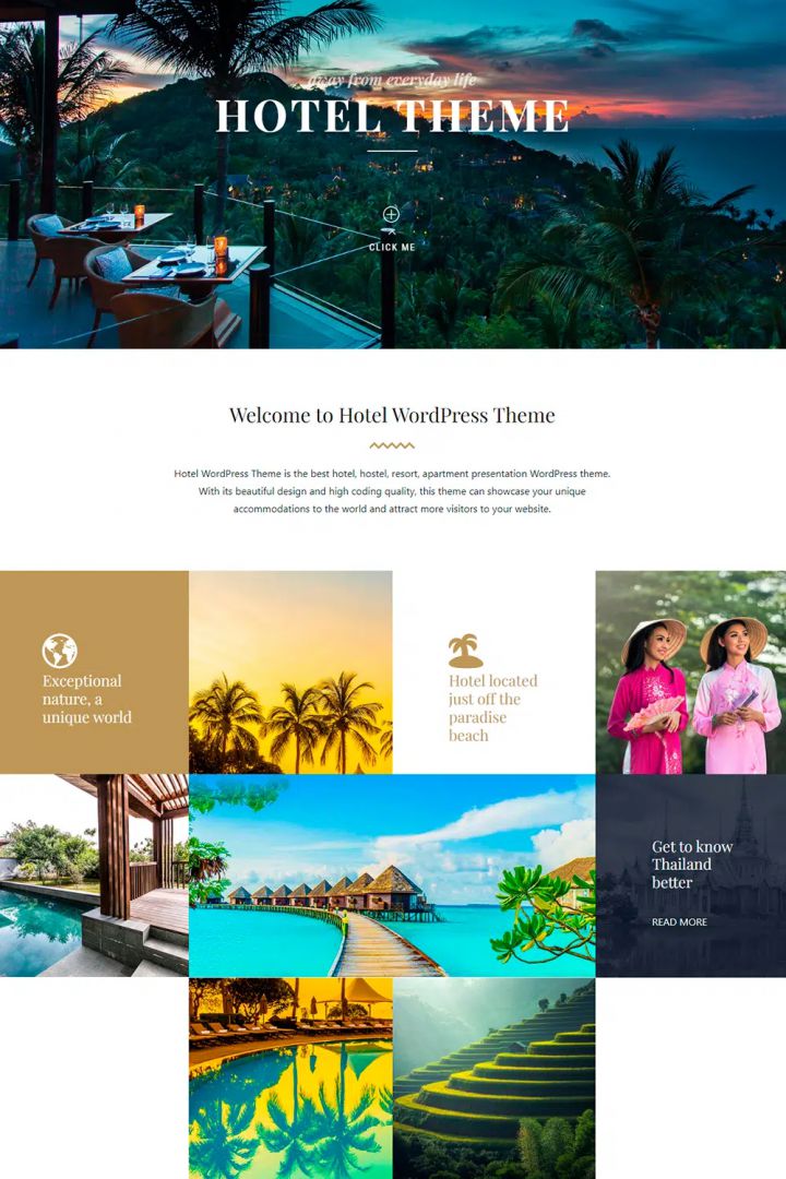 WordPress шаблон Visualmodo Hotel
