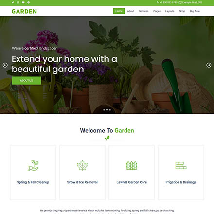 WarpTheme Garden Pro