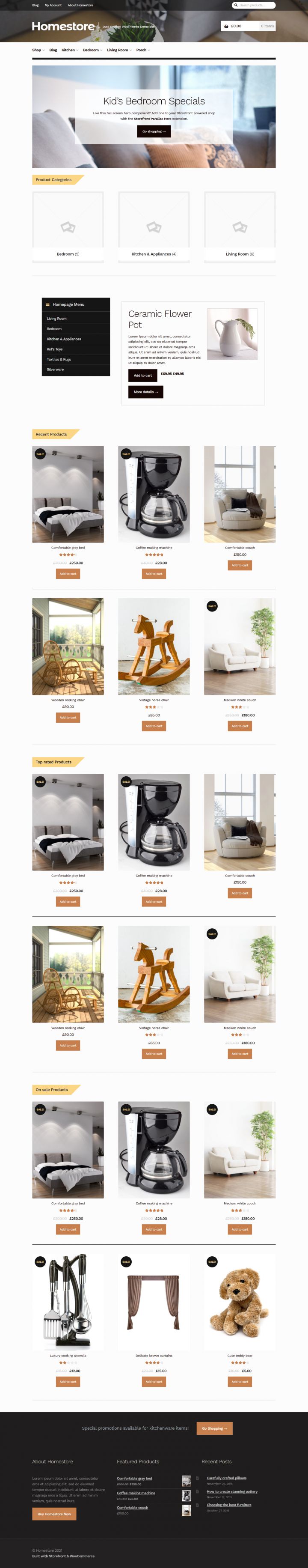 WordPress шаблон WooCommerce Homestore