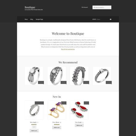 WooCommerce Themes Storefront Boutique
