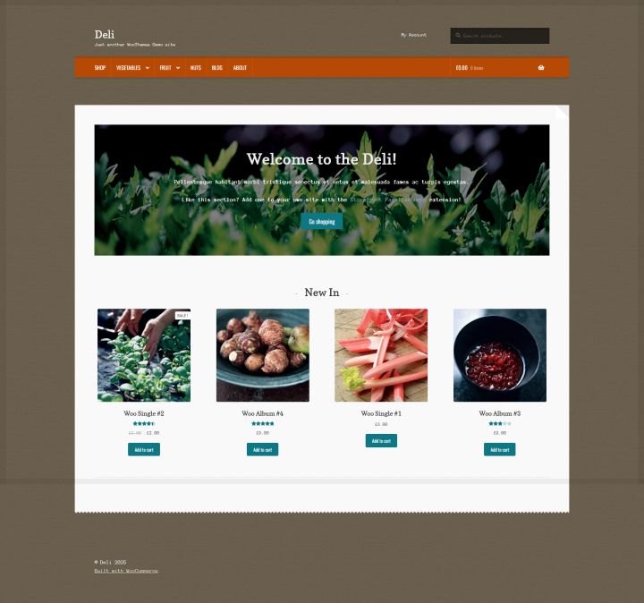 Шаблон WooCommerce Themes Storefront Deli WordPress шаблон WooCommerce Themes Storefront Deli