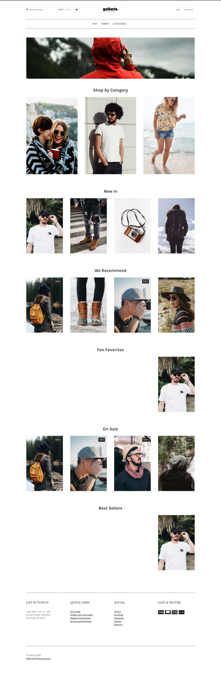 WordPress шаблон WooCommerce Galleria