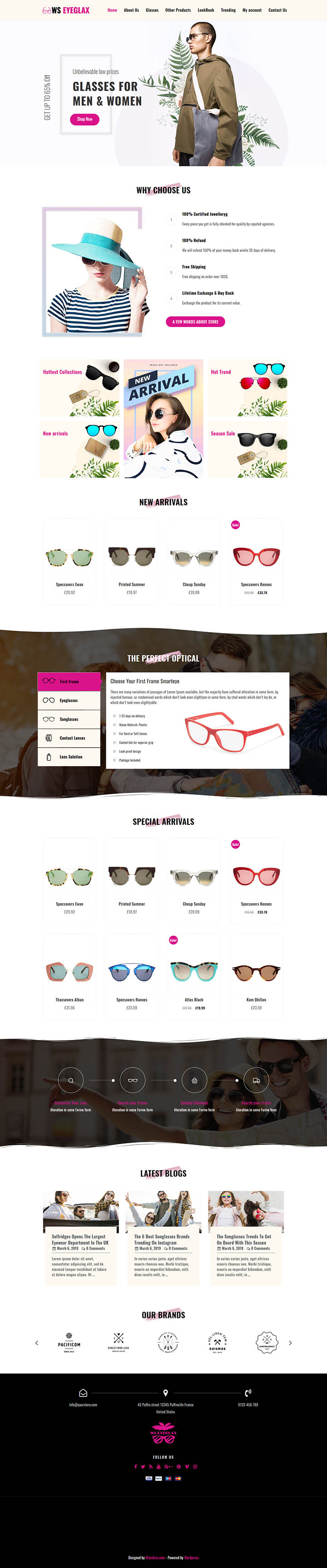 WordPress шаблон WooSkins EyeGlax