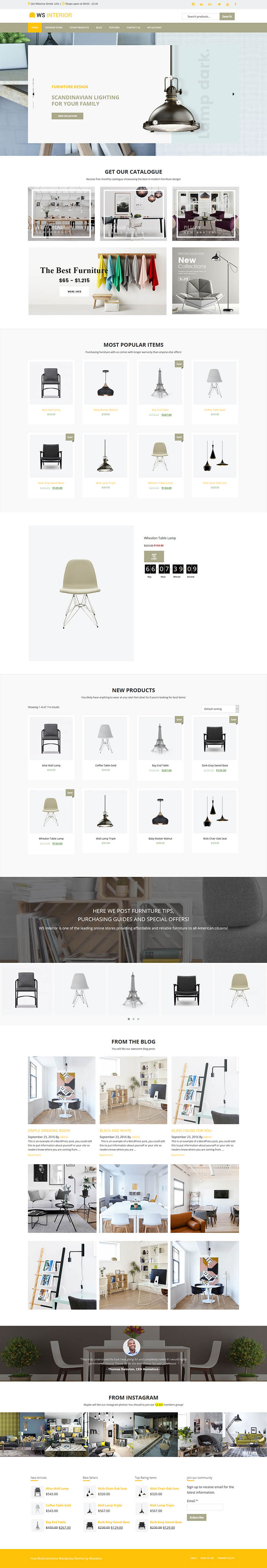 WordPress шаблон WooSkins Interior