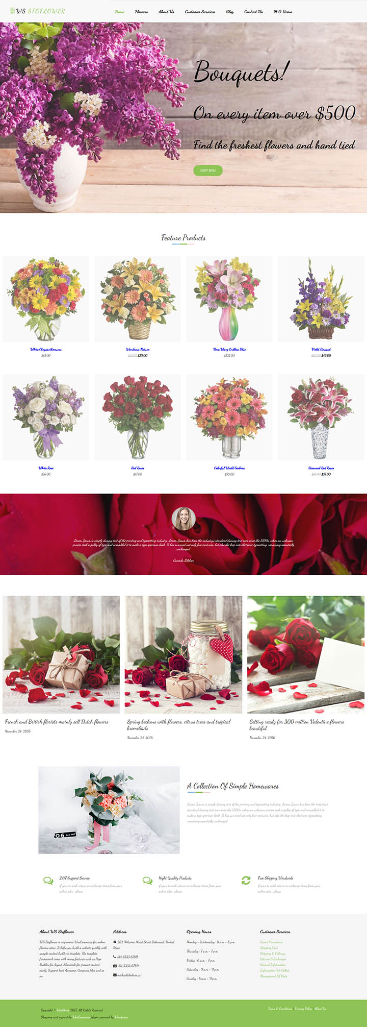 WordPress шаблон WooSkins Stoflower