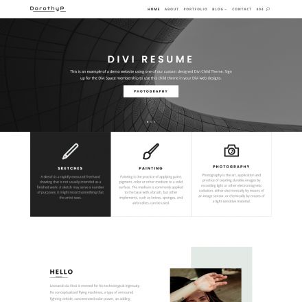 WP Zone Divi Resume