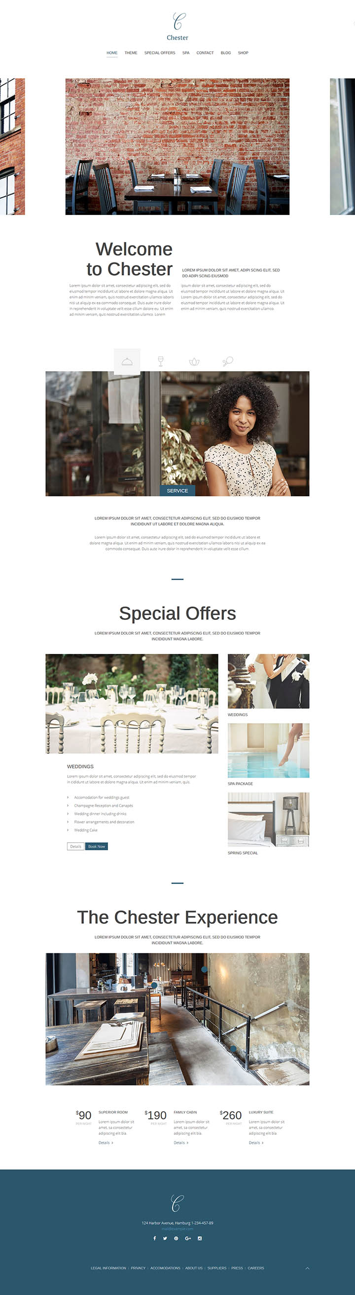 WordPress шаблон YOOtheme Chester