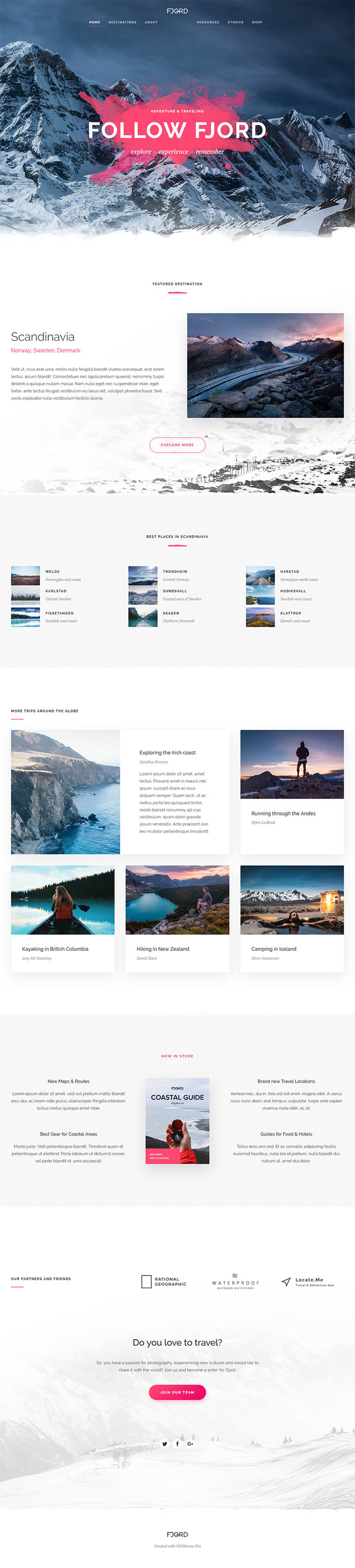 WordPress шаблон YOOtheme Fjord