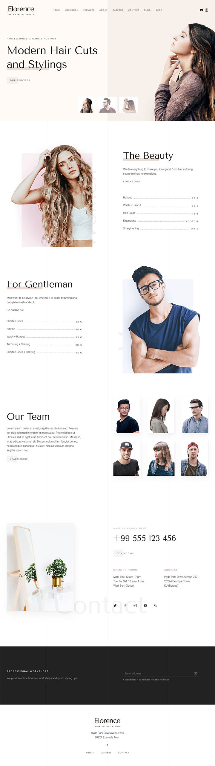 WordPress шаблон YOOtheme Florence