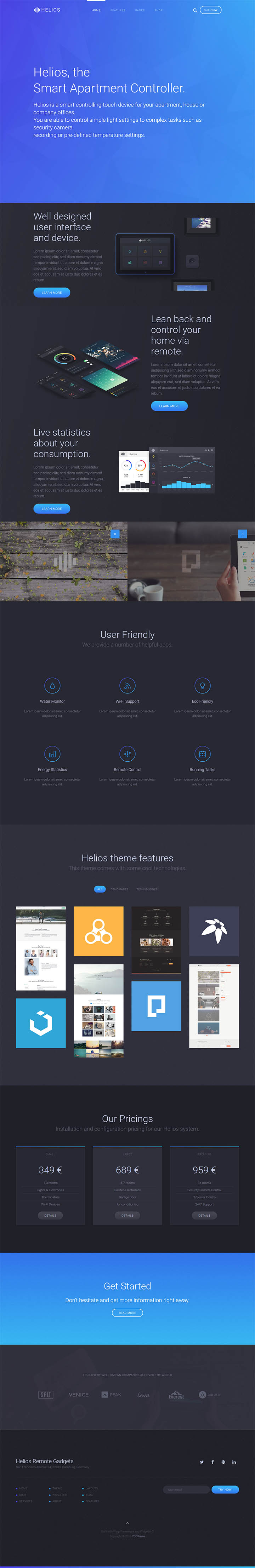 WordPress шаблон YOOtheme Helios