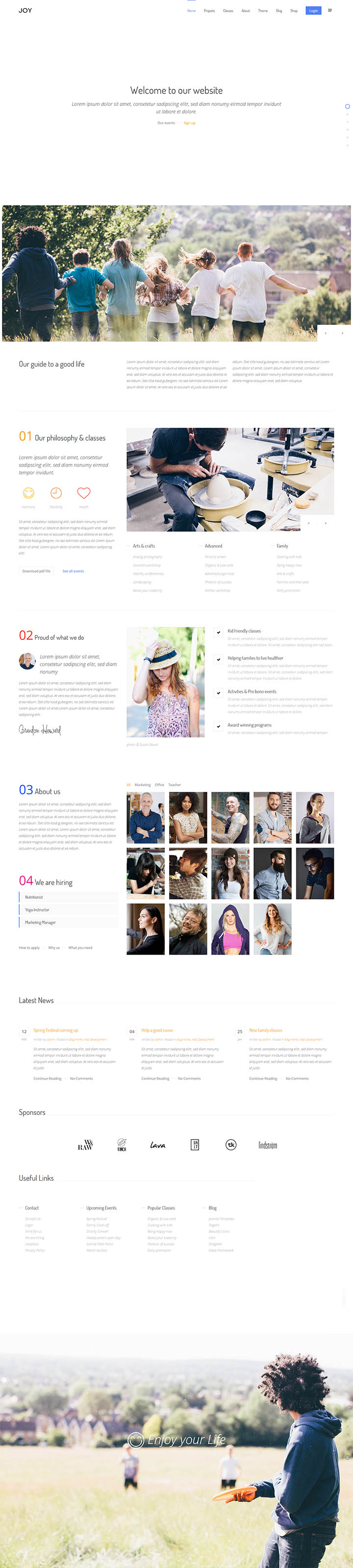 WordPress шаблон YOOtheme Joy