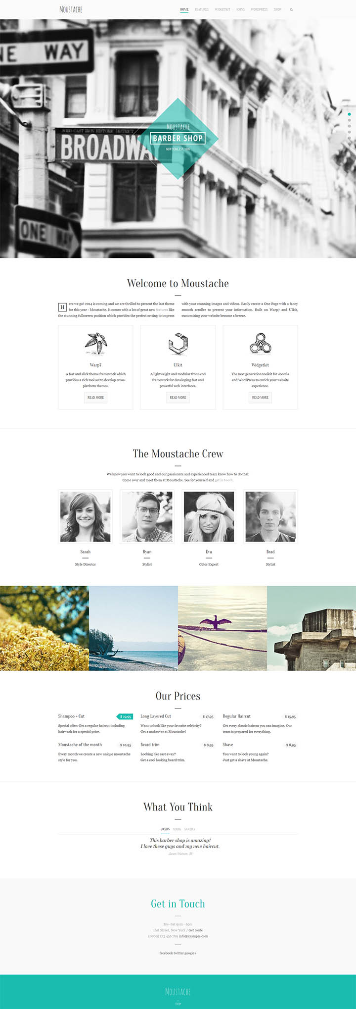 WordPress шаблон YOOtheme Moustache