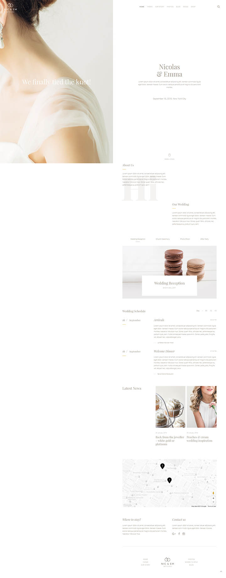 WordPress шаблон YOOtheme Nic & Em