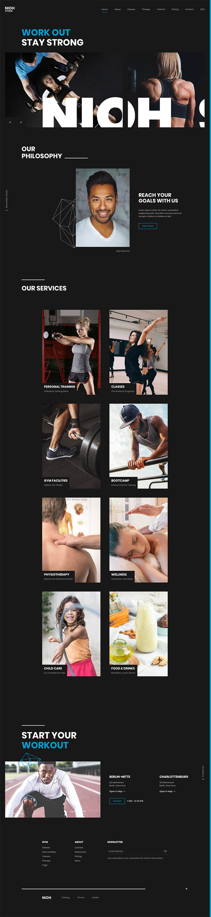 Шаблон YOOtheme Nioh Studio WordPress шаблон YOOtheme Nioh Studio