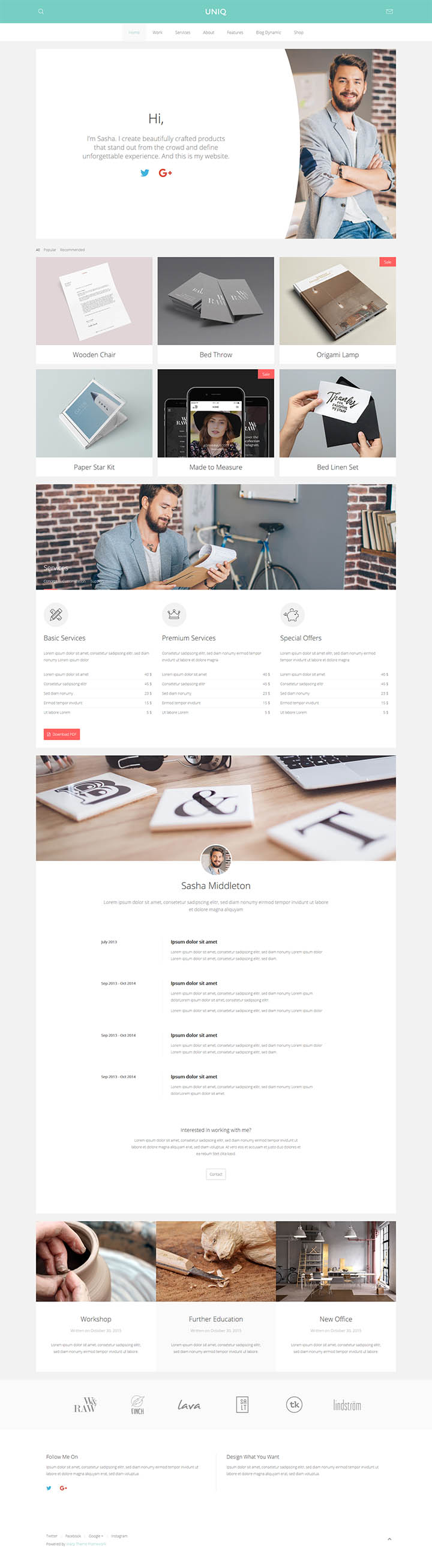 WordPress шаблон YOOtheme Uniq