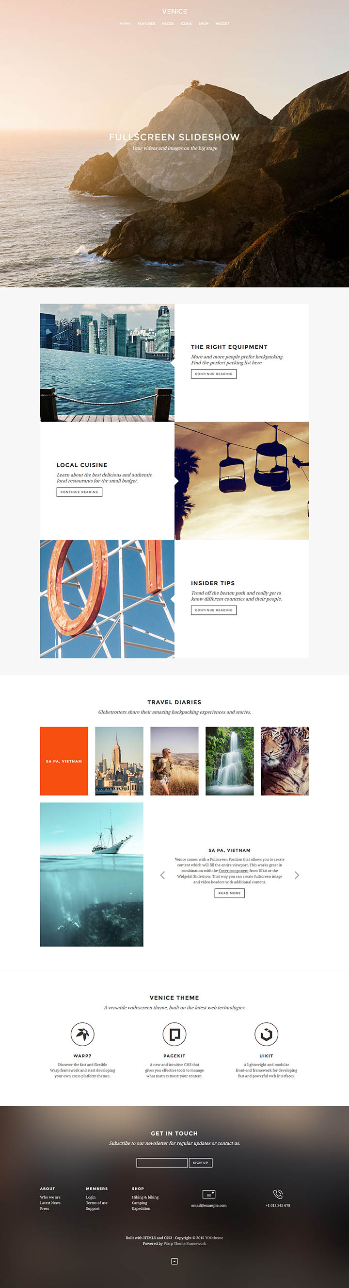 WordPress шаблон YOOtheme Venice