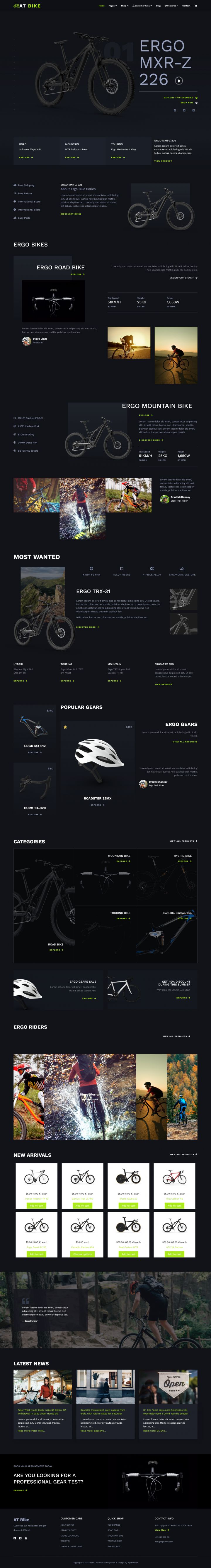Joomla шаблон AGE Themes Bike