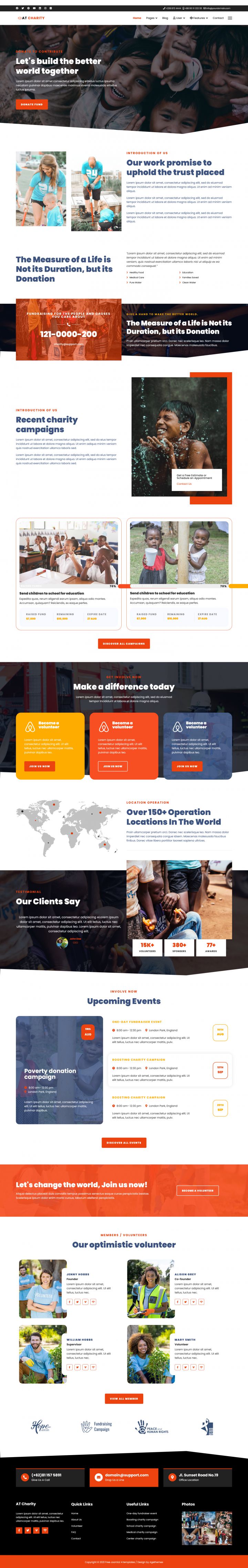 Joomla шаблон AGE Themes Charity