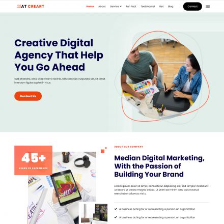AGE Themes CreArt Onepage