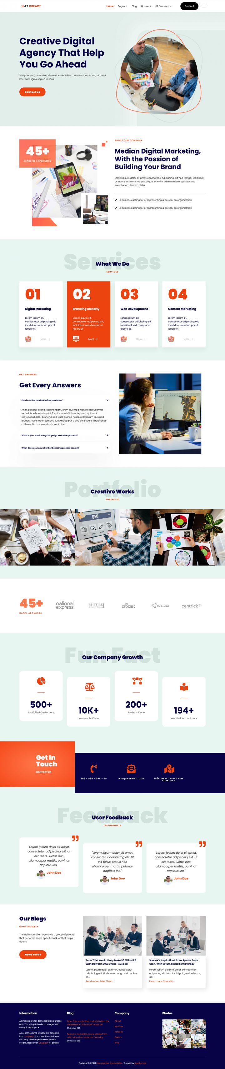 Шаблон AGE Themes CreArt Joomla шаблон AGE Themes CreArt