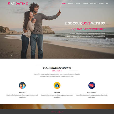 AGE Themes Dating Onepage