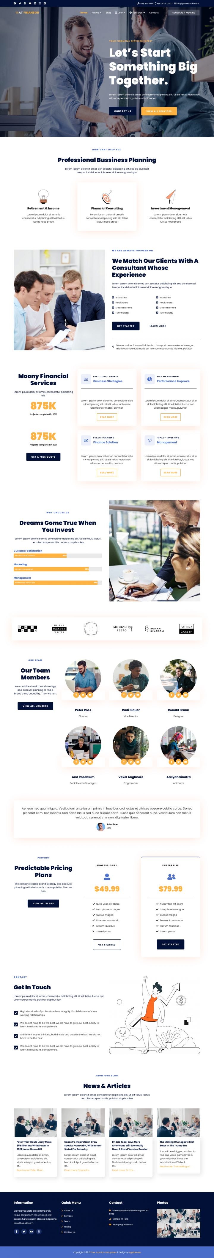 Joomla шаблон AGE Themes Finansor