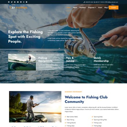 AGE Themes Fishing Onepage