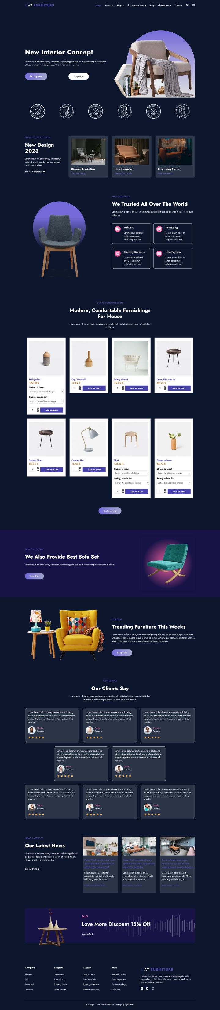 Шаблон AGE Themes Furniture Joomla шаблон AGE Themes Furniture