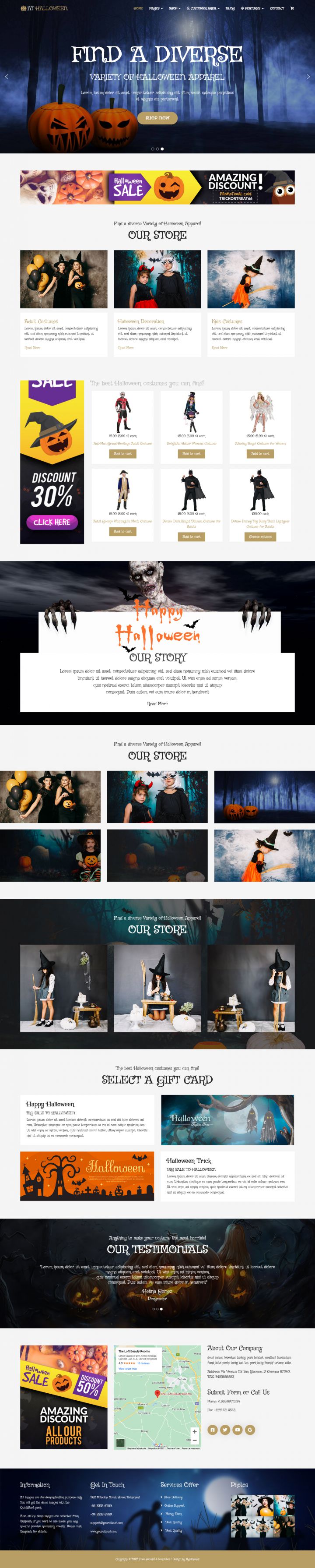 Joomla шаблон AGE Themes Halloween