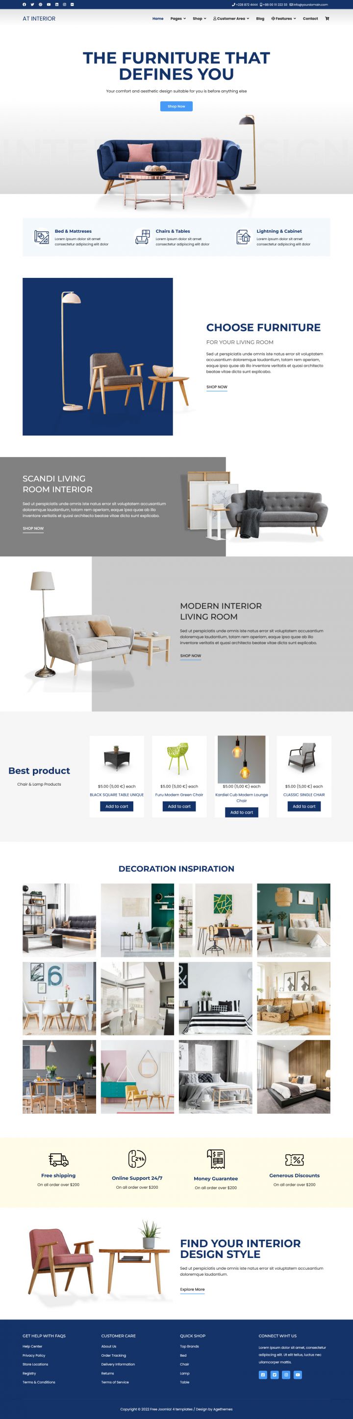 Joomla шаблон AGE Themes Interior