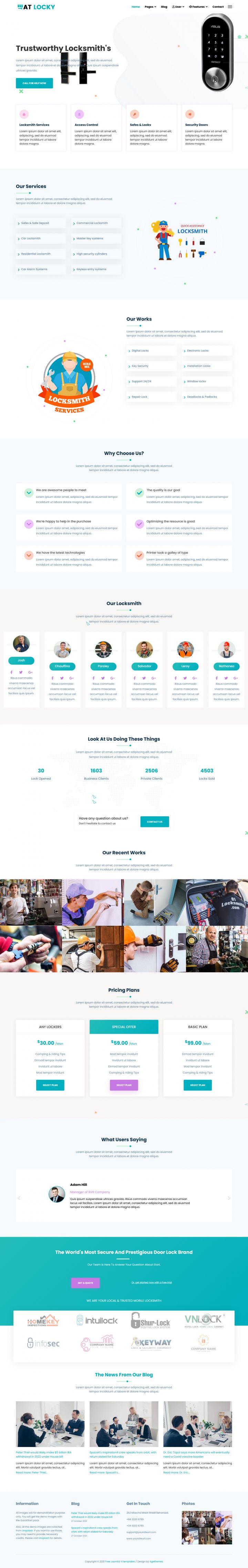 Шаблон AGE Themes Locky Joomla шаблон AGE Themes Locky