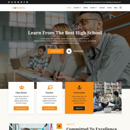 AGE Themes School Onepage