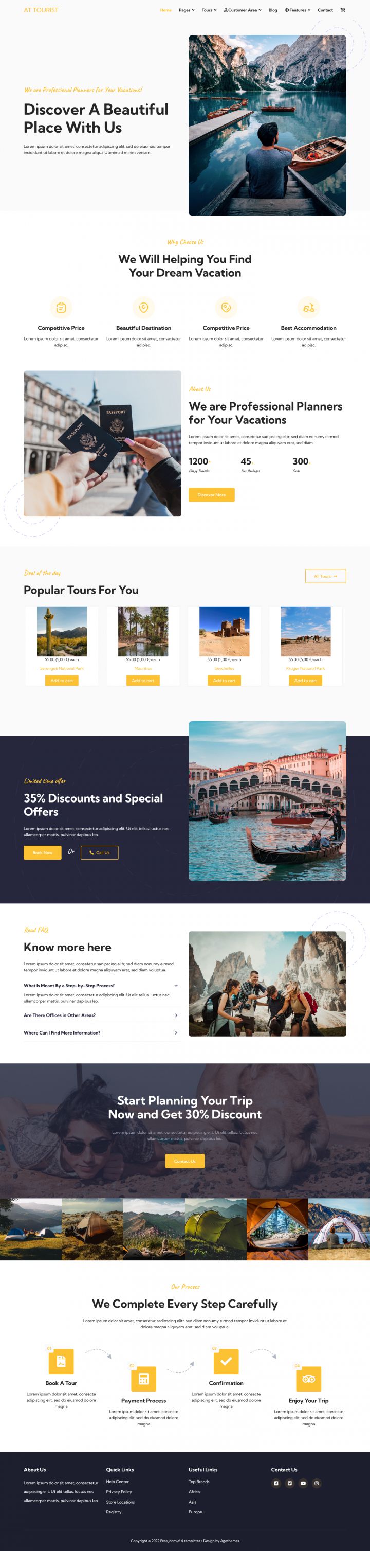 Шаблон AGE Themes Tourist Joomla шаблон AGE Themes Tourist