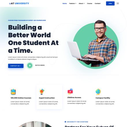 AGE Themes University Onepage