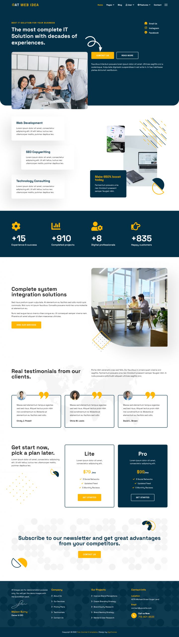 Шаблон AGE Themes Web Idea Joomla шаблон AGE Themes Web Idea