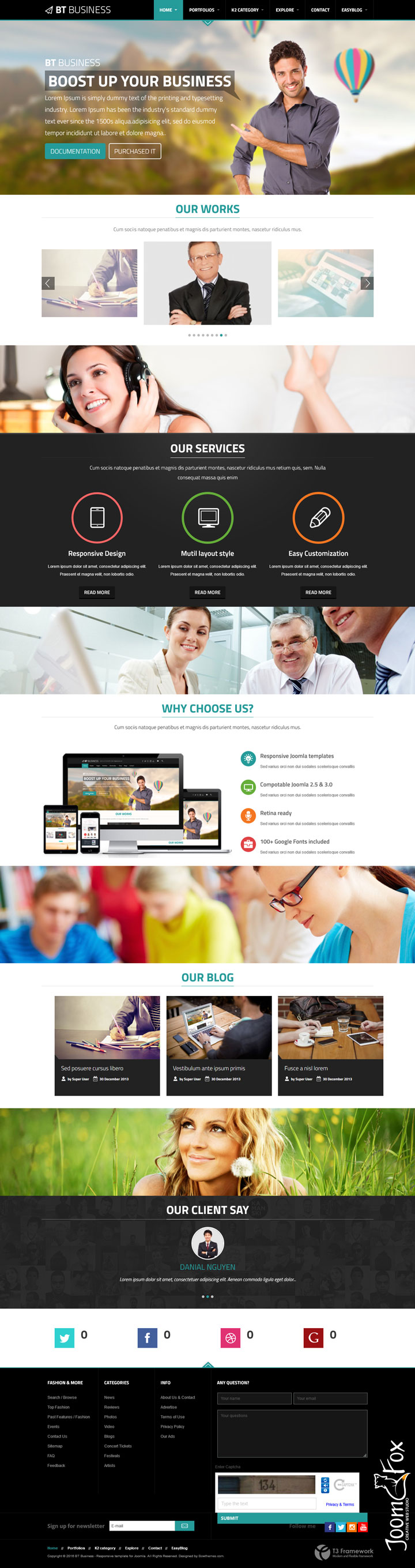 Joomla шаблон BowThemes Business